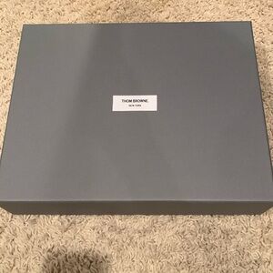 Thom Browne clothing box 14”x11 1/2”. Excellent condition. Gray